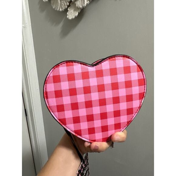 🔴Unique‎ Vintage X Betty Boop Red and Pink Heart Mini Handbag - Picture 3 of 5